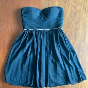 Modcloth Strapless Black Dress